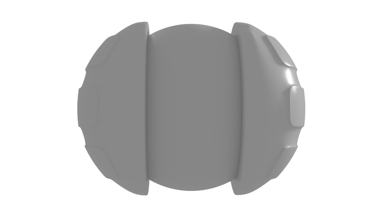 Rear-angle render of the MoMo companion robot
